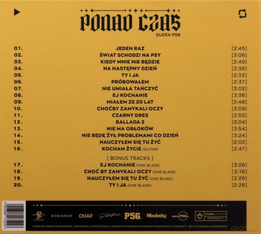 Dudek P56: Ponad Czas [CD]