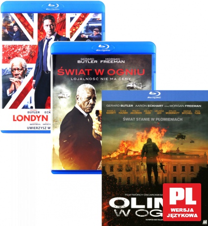 Londyn w ogniu / Olimp w ogniu / Świat w ogniu Pakiet [3xBlu-Ray]