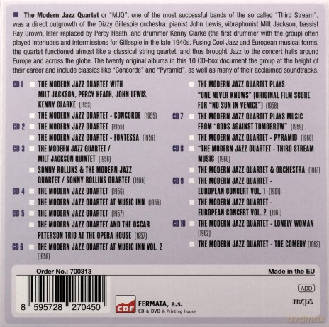 Modern Jazz Quartet: 20 Original Albums - Milestones Of A Legend [10CD]