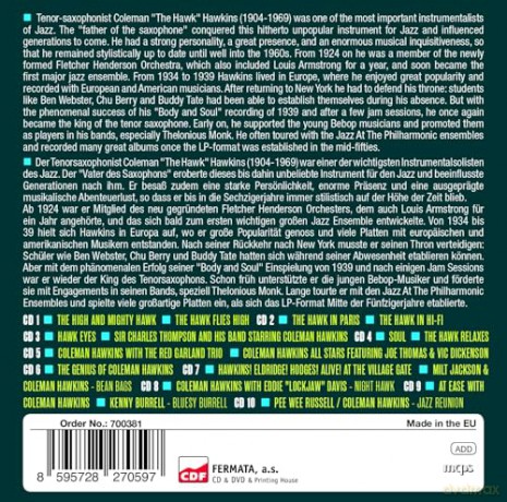 Coleman Hawkins: Milestones Of A Legend - 17 Original Albums [10CD]