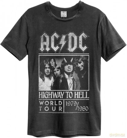 AC/DC: Highway To Hell Poster Amplified Vintage Charcoal X Large T Shirt