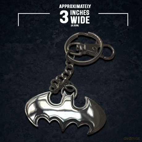 Batman: Shaped Logo Keychain - Stainless Steel
