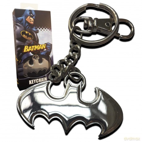 Batman: Shaped Logo Keychain - Stainless Steel