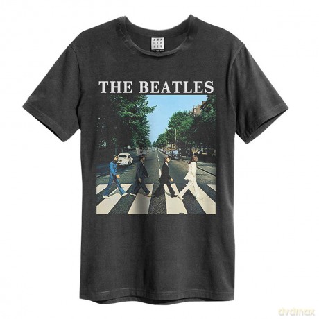 The Beatles: Abbey Road Amplified Vintage Charcoal X Large T Shirt