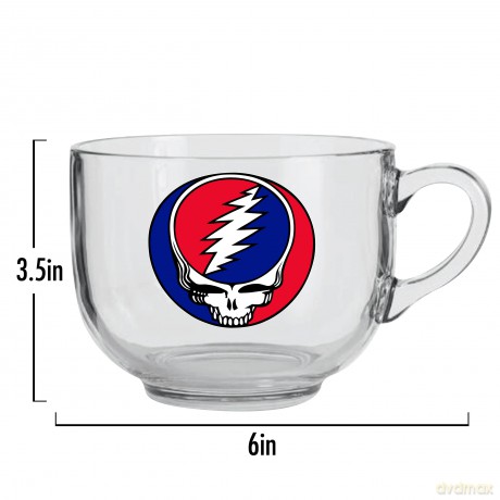Grateful Dead: Steal Your Face 22Oz Glass Soup Mug