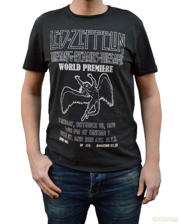 Led Zeppelin: The Song Remains The Same Amplified Vintage Charcoal Medium T-Shirt