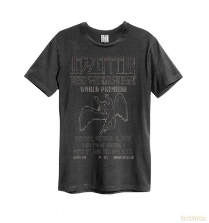 Led Zeppelin: The Song Remains The Same Amplified Vintage Charcoal Medium T-Shirt