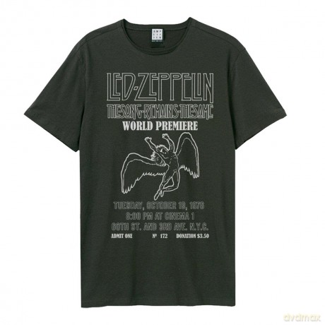 Led Zeppelin: The Song Remains The Same Amplified Vintage Charcoal X Large T-Shirt