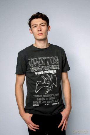 Led Zeppelin: The Song Remains The Same Amplified Vintage Charcoal X Large T-Shirt