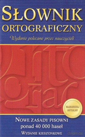 Słownik ortograficzny kieszonkowy twarda [KSIĄŻKA]