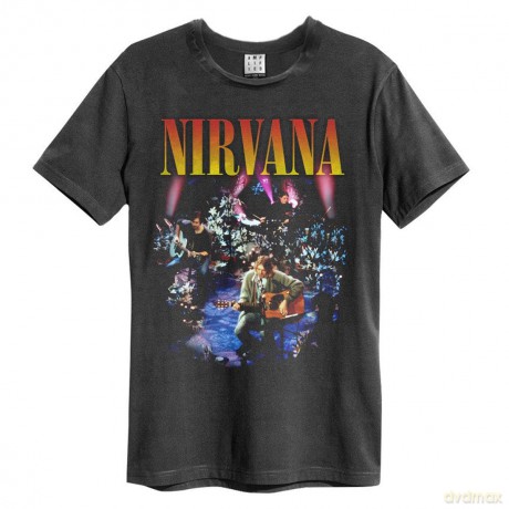Nirvana: Live In New York Amplified Vintage Charcoal Medium T Shirt