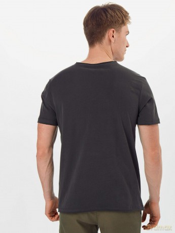 The Rolling Stones: Vintage Tongue Amplified Vintage Charcoal Small T Shirt