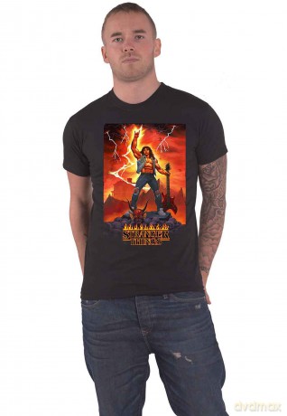 Stranger Things: Eddie Rocks T Shirt (Large)