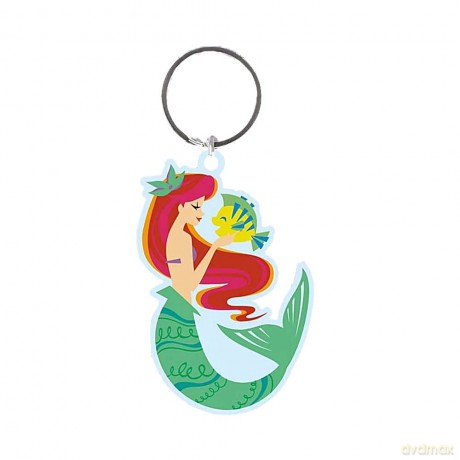 The Little Mermaid: (Ariel And Flounder) Pvc Keychain
