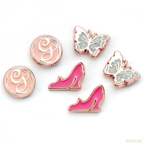 Wicked: Glinda Butterlfy. G And Shoe Stud Earring Set
