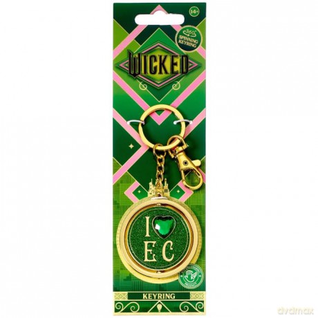 Wicked: I Love Emerald City Spinning Keyring