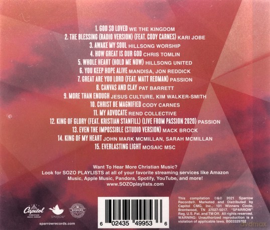 Sozo Playlists: Top Worship Songs Vol 2 [CD]