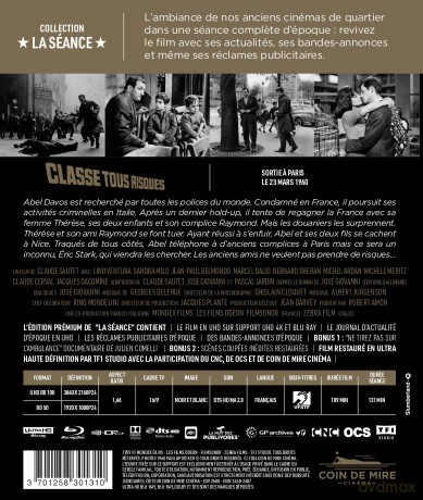 Classe Tous Risques - Combo Uhd 4K + Blu-Ray [Blu-Ray 4K]