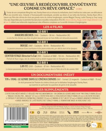 Coffret Stanley Kwan - Le Romantisme Made In Hong Kong [Blu-Ray]