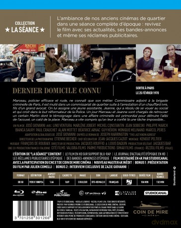 Dernier Domicile Connu [Blu-Ray]