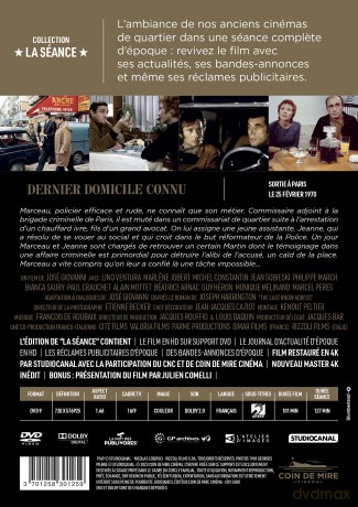 Dernier Domicile Connu [DVD]