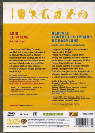 Erik Le Viking + Hercule Contre Les Tyrans De Babylone [DVD]