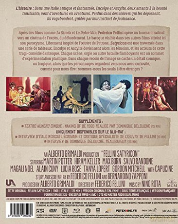Fellini Satyricon - Version Restauree - Combo Dvd + Blu Ray [DVD]