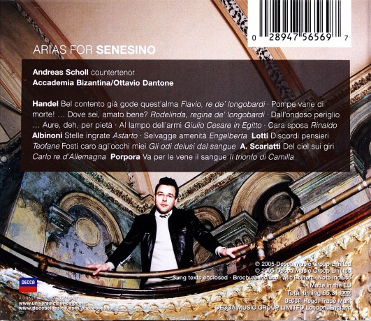 Scholl Andreas: Arias For Senesino [CD]