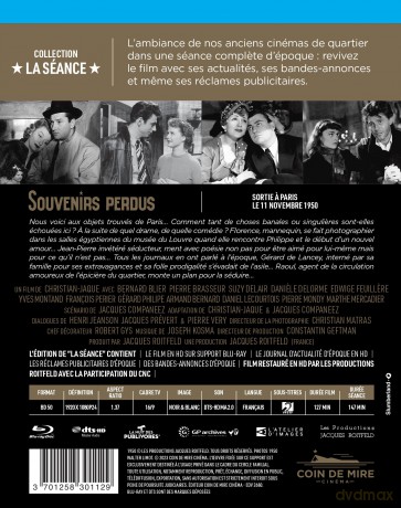 Souvenirs Perdus [Blu-Ray]