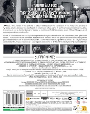 Tirez Sur Le Pianiste - Uhd [Blu-Ray 4K]