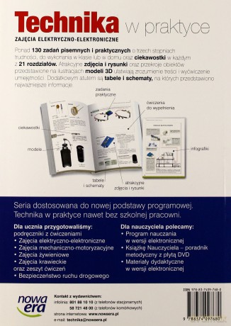 Technika W Praktyce Zajęcia Elektryczno-Elektroniczne Gimnazjum 1-3 Elektryka-Elektronika Podręcznik z ćwiczeniami [KSIĄŻKA]