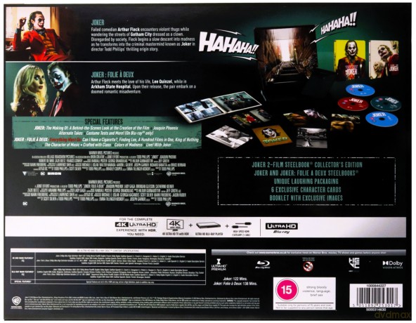 Joker / Joker 2 - Folie A Deux (Limited) (steelbook) [BOX] [2xBlu-Ray 4K]+[2xBlu-Ray]