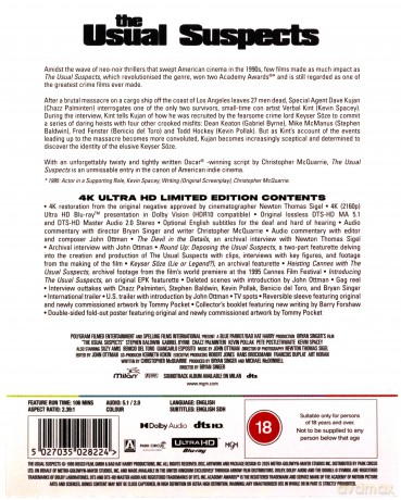 The Usual Suspects (Podejrzani) [Blu-Ray 4K]