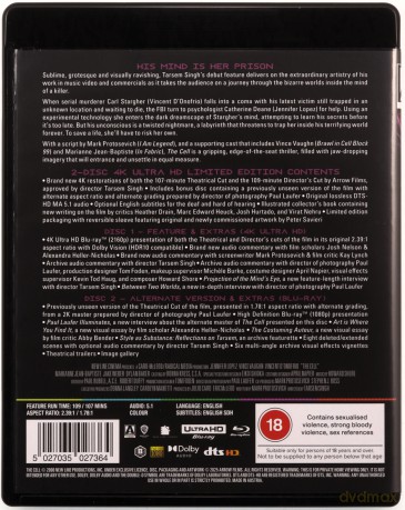 The Cell (Cela) [Blu-Ray 4K]