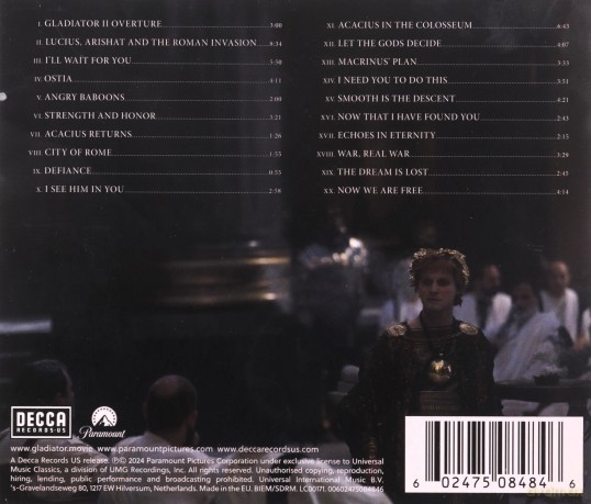 Gladiator 2 soundtrack [CD]