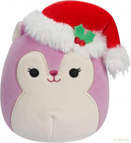 Squishmallows Wiewiórka Allina w świątecznej czapce 12 cm