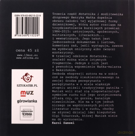 Notatnik i modlitewnik drogowy III - Henryk Waniek [KSIĄŻKA]