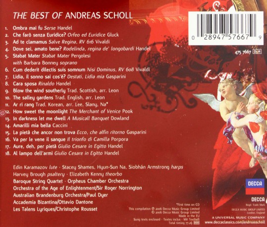 Scholl Andreas: The Best Of Andreas Scholl [CD]