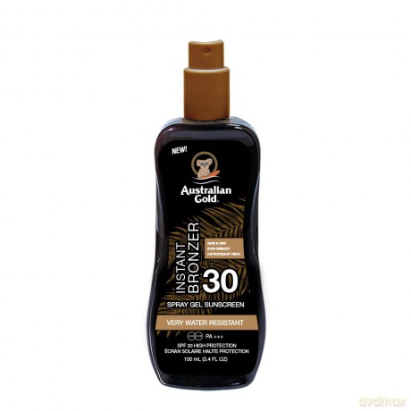 Australian Gold - Instant Bronzer Spray Gel - Travel Size - 100 ml