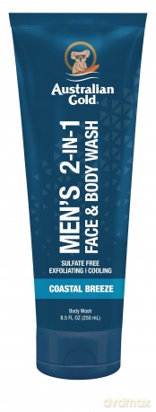 Australian Gold - Men's 2in1 Face & Body Wash 250 ml