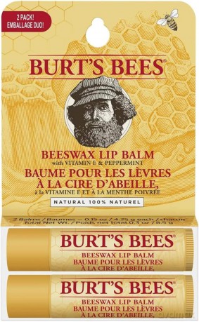 Pomadka do ust pielegnująca 2 szt. Burt's Bees - UNI BEESWAX LIP BALM TUBE BLISTER TWIN PACK