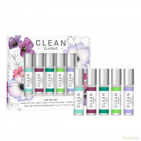 Clean - Gift Set Classic Layering Rollerball Woda perfumowana - 5 x 5 ml
