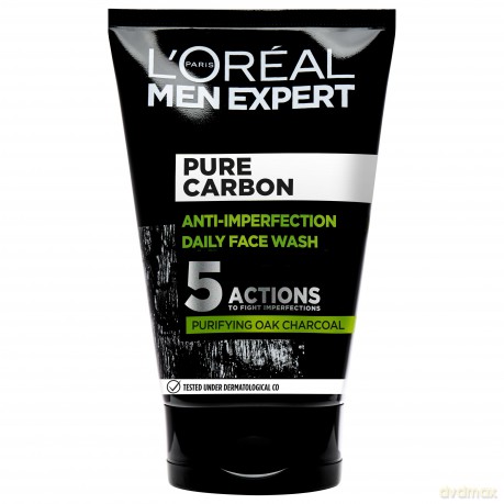 L'Oreal - Paris Men Expert Pure Carbon Anti-Imperfection Daily Face Wash - 100ml
