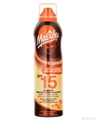 Malibu - Continuous Dry Oil Sun Spray SPF 15 175 ml