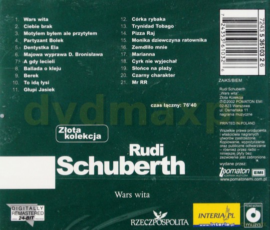 Rudi Schuberth i Wały Jagiellońskie: Złota Kolekcja [CD]
