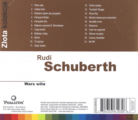 Rudi Schuberth i Wały Jagiellońskie: Złota Kolekcja [CD]