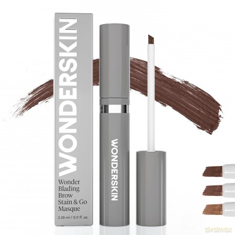 Wonderskin - Wonder Blading Brow Stain & Go Masque Dark Brunette