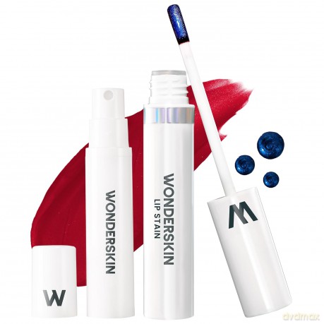 Wonderskin - Wonder Blading Lip Stain Kit Divine Burgundy Red