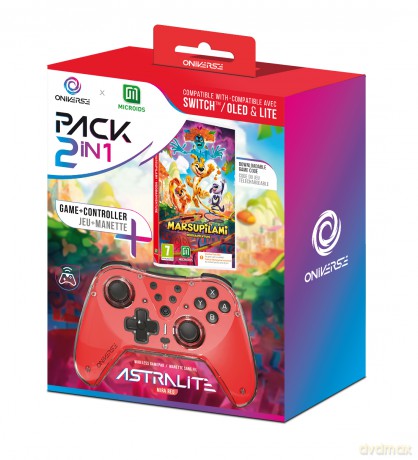 Oniverse Astralite controller + Marsupilami Hoobadventure (Code in Box) [GRA SWITCH]