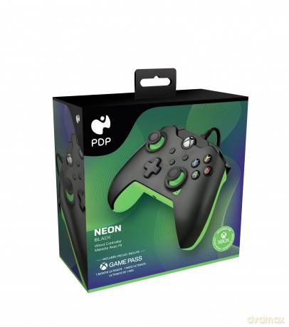 PDP Gaming Wired Controller - Neon Black